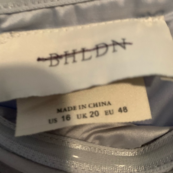 Anthropology BHLDN soft grey elegant  Chiffon dress NWT S 16 - Picture 8 of 16